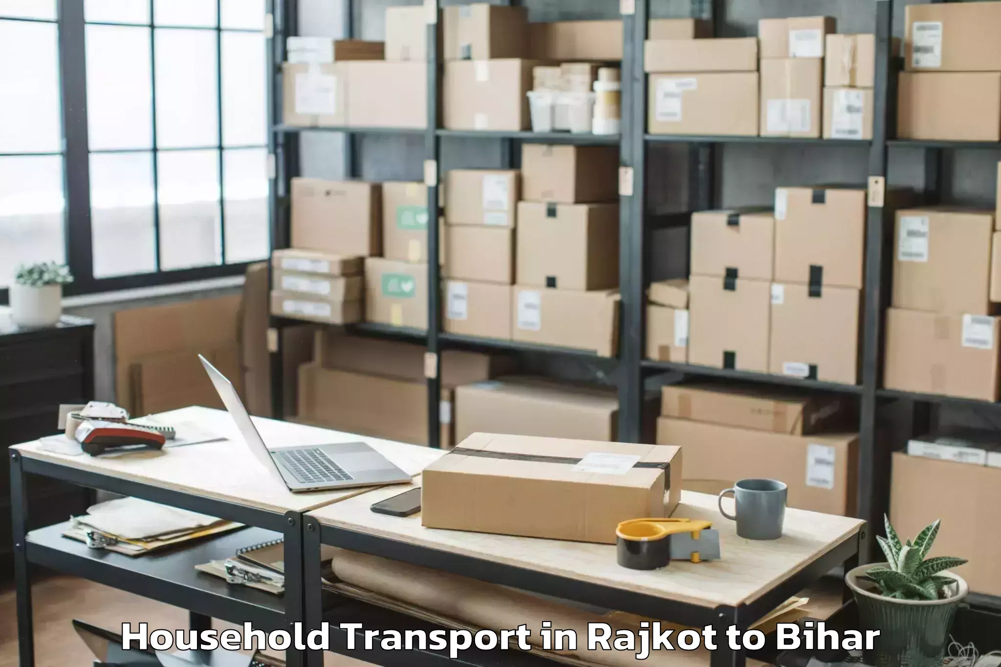 Hassle-Free Rajkot to Dharhara Household Transport